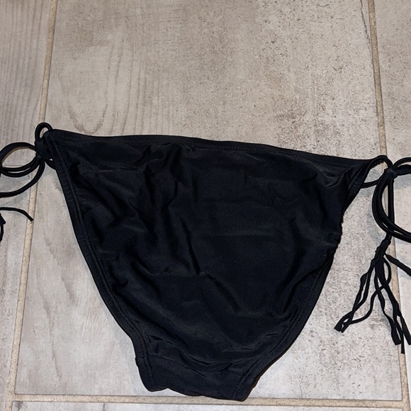 Black bikini bottoms with adjustable ties - Picture 5 of 5